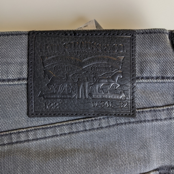NWOT Levi's 522 Gray Wash - Picture 3 of 9
